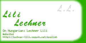 lili lechner business card